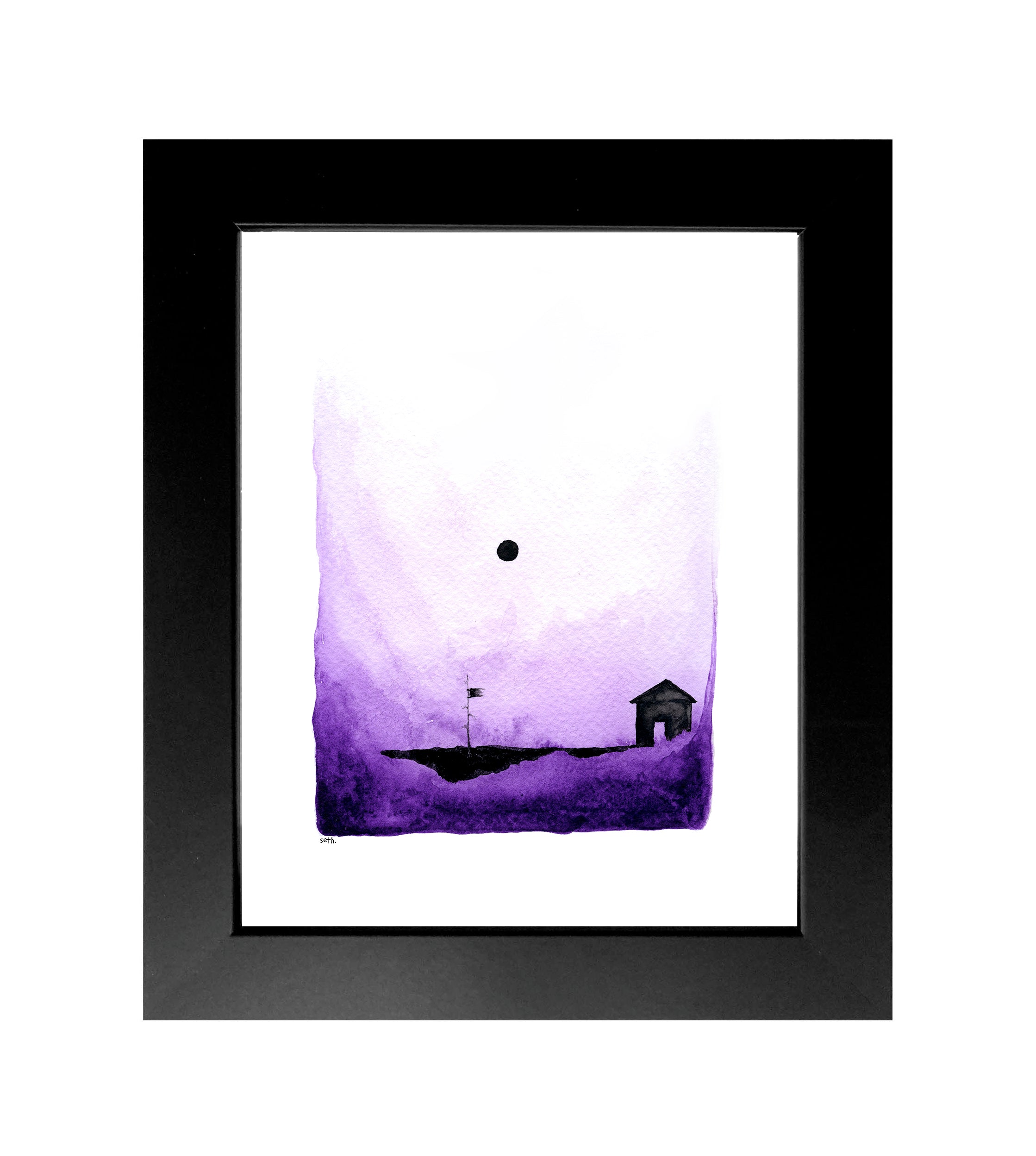 The Center of the Shadow of the Moon