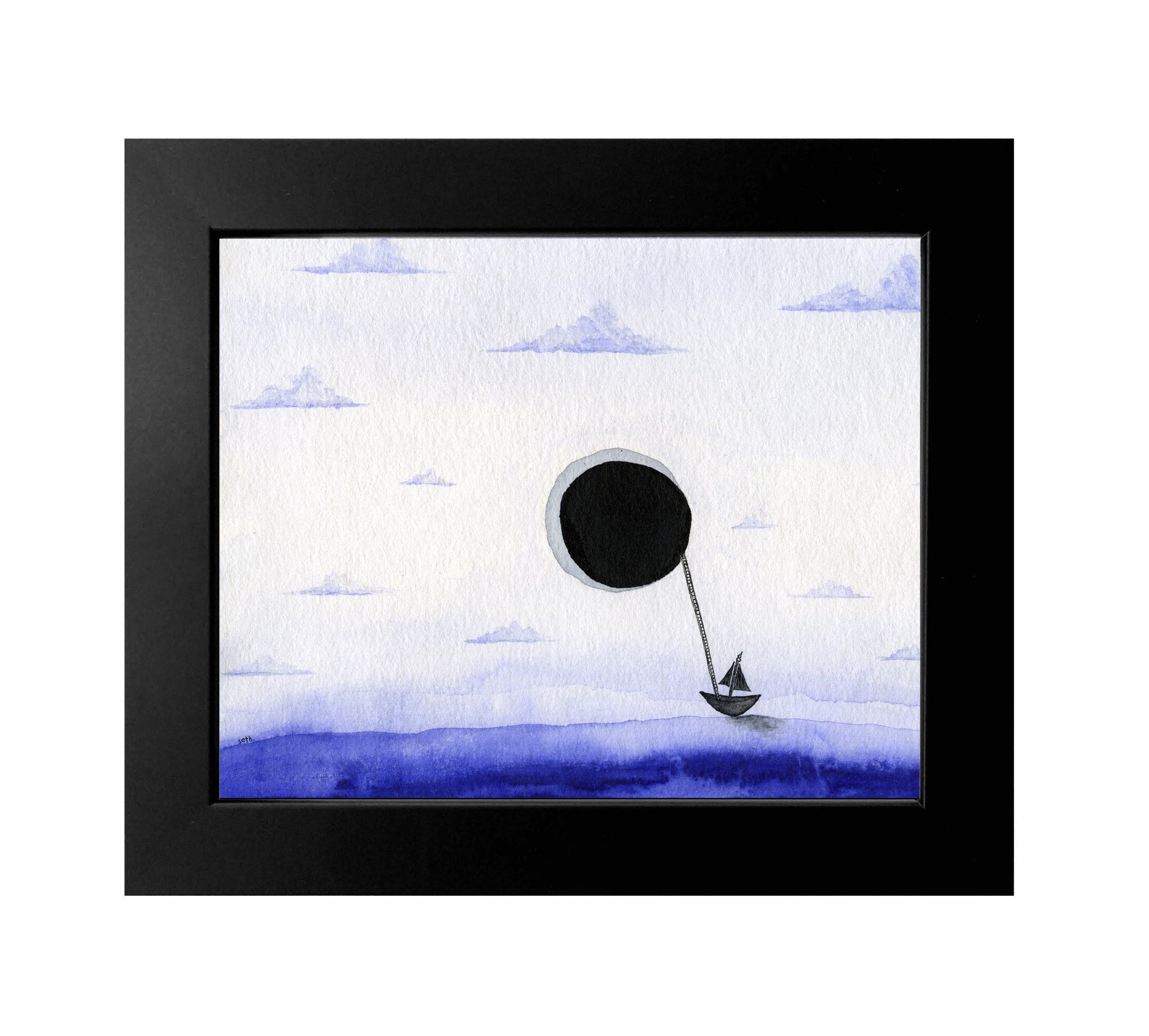 Dark Marble of the Crescent Moon