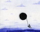 Dark Marble of the Crescent Moon