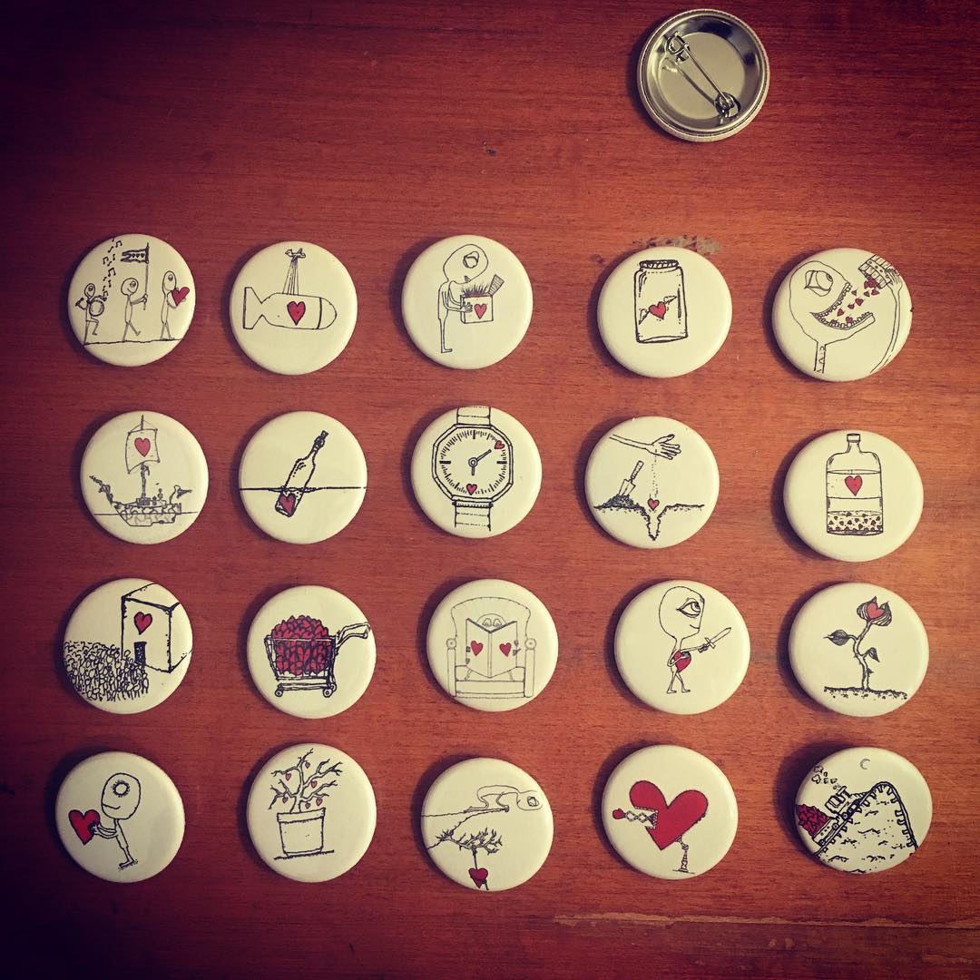 Creatures of the Heart Buttons