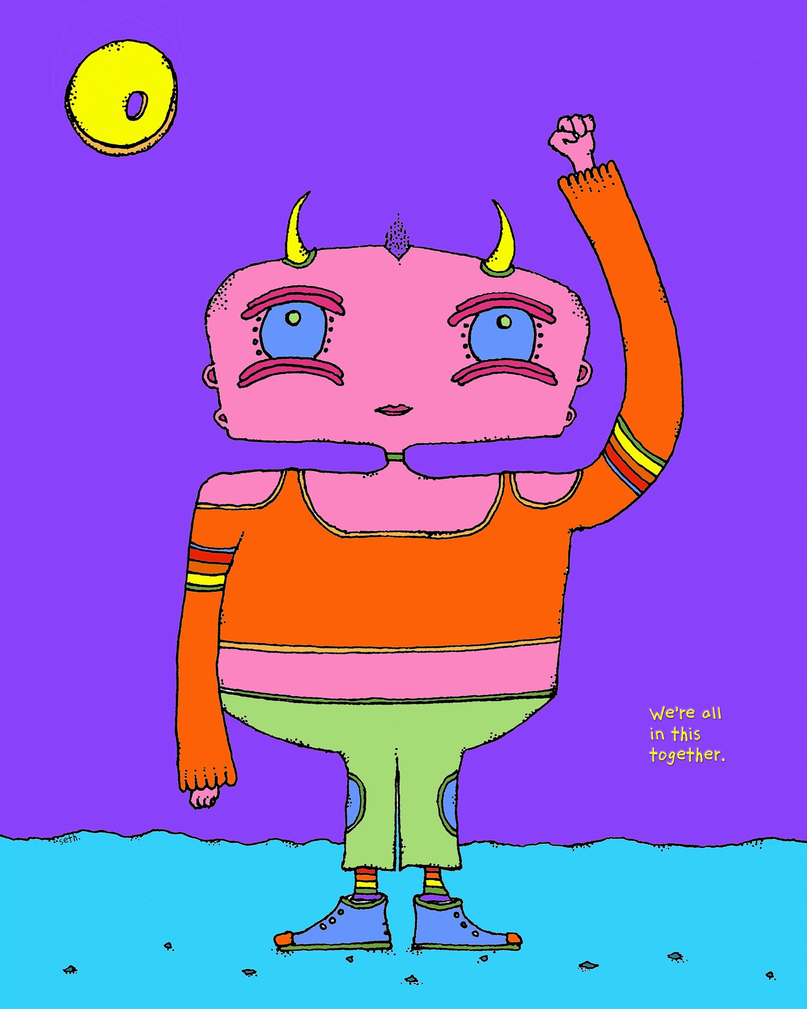 "Felpo" - This creature stands for you #4 - Fundraising print