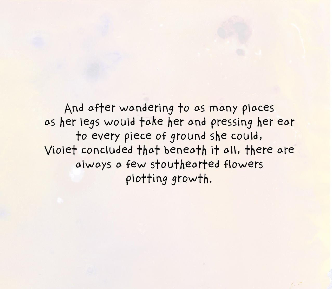 Violet and the Flowers
